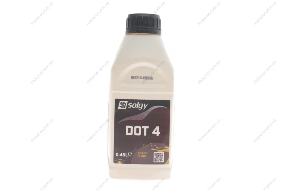 <strong>Рідина гальмівна DOT 4 (0,45 L) SOLGY 504008 (фото 1)</strong>
