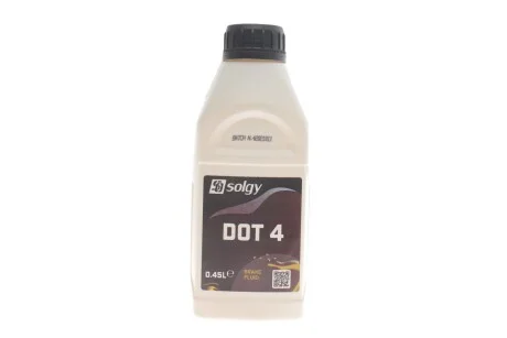Рідина гальмівна DOT 4 (0,45 L) для SOLGY 504008 фото товара