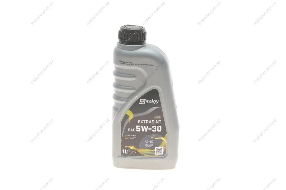 <strong>Олива моторна EXTRASINT SAE 5W-30 A7-B7 (1 L) SOLGY 504015 (фото 1)</strong>