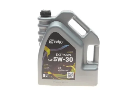 Олива моторна EXTRASINT SAE 5W-30 C3 VW 504-507 (5 L) для SOLGY 504022 фото товара