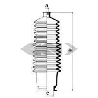 Пильовик рульового механізма для Renault SPIDAN 83798 фото товару