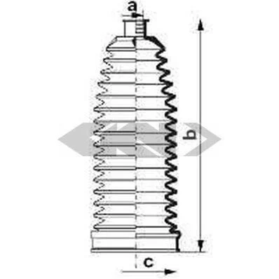 <strong>Пильник рульової рейки SPIDAN 84078 (фото 1)</strong>