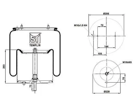 <strong>Подушка амортизуюча 6700 N P01 (зі стаканом) ST-TEMPLIN 04.060.6006.056 (фото 1)</strong>