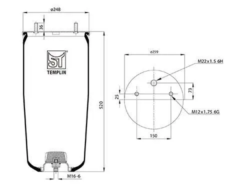 <strong>Подушка амортизуюча 941 MB (без стакану) ST-TEMPLIN 04.060.6006.560 (фото 1)</strong>