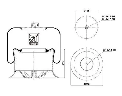 <strong>Подушка амортизуюча 4757 N P01 (зі стаканом) ST-TEMPLIN 04.060.6006.960 (фото 1)</strong>