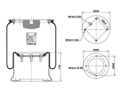 Подушка амортизуюча 4813 N P07 (зі стаканом) для ST-TEMPLIN 04.060.6106.330 фото товару