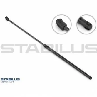 Амортизатор багажника, F=495N, L=37.6см, H=7.8см для STABILUS 050460 фото товару