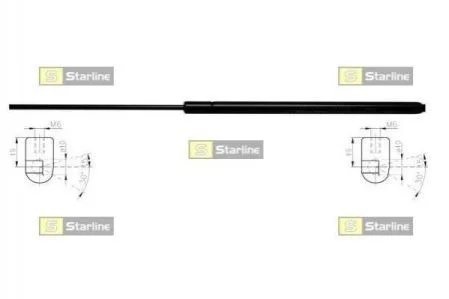 Амортизатор багажника для Skoda STARLINE 40.14.801 фото товару