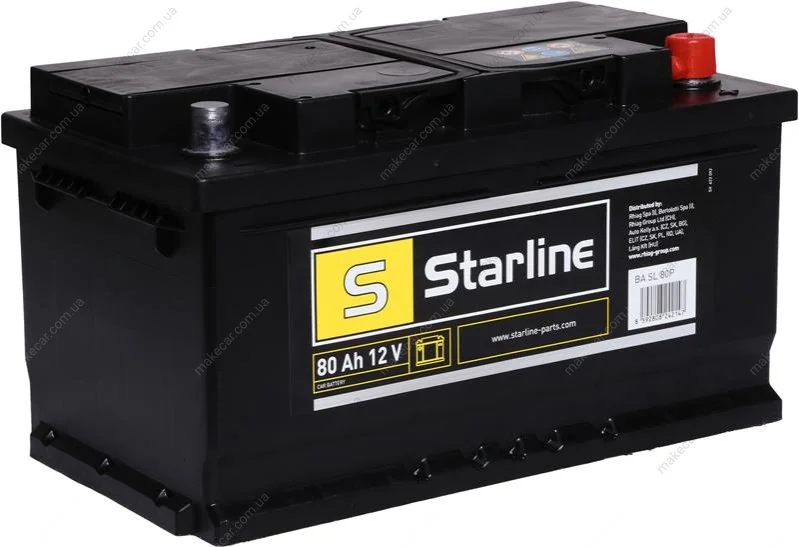 <strong>Акумулятор STARLINE BA SL 80P (фото 1)</strong>