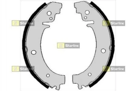 <strong>Гальмівні колодки барабанні STARLINE BC 00730 (фото 1)</strong>