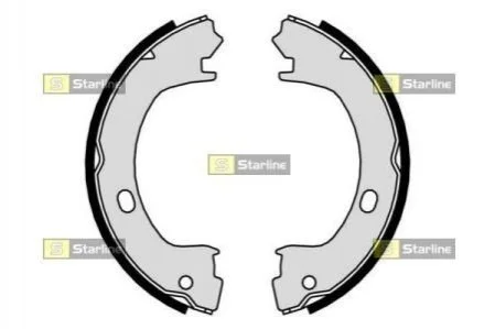 Гальмівні колодки барабанні для Chrysler, Dodge STARLINE BC 01015 фото товару