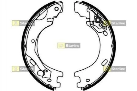 Гальмівні колодки барабанні для Land Rover STARLINE BC 01030 фото товару