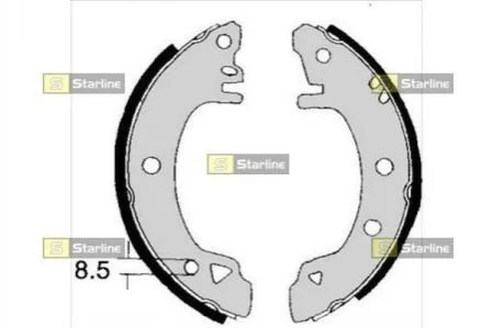 Тормозные колодки барабанные для Ford STARLINE BC 01380 фото товара