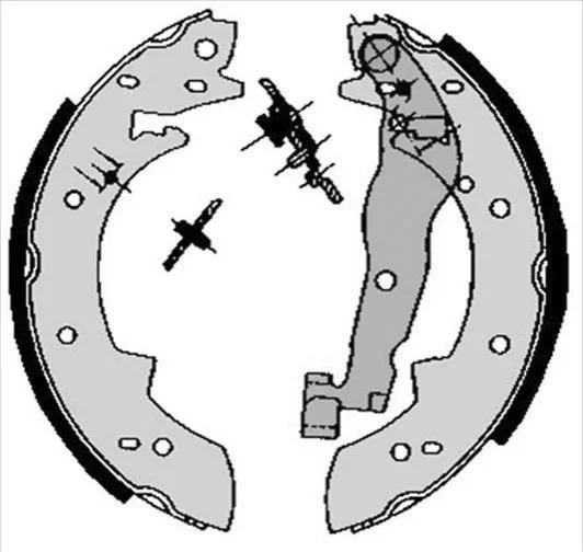 <strong>Гальмівні колодки барабанні STARLINE BC 03330 (фото 1)</strong>