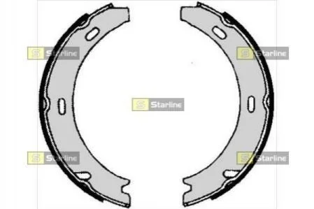 <strong>Гальмівні колодки барабанні STARLINE BC 04730 (фото 1)</strong>