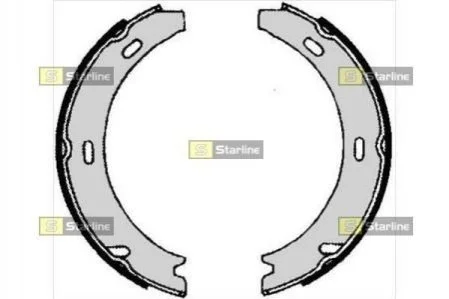 Гальмівні колодки барабанні для STARLINE BC 04730 фото товару