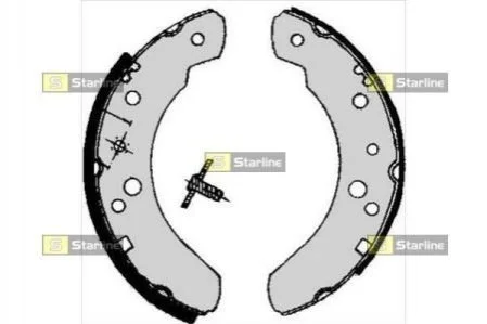 <strong>Гальмівні колодки барабанні STARLINE BC 05070 (фото 1)</strong>