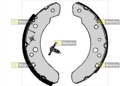 Гальмівні колодки барабанні для Ford STARLINE BC 05070 фото товару