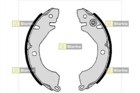 Тормозные колодки барабанные для Mitsubishi STARLINE BC 05220 фото товара