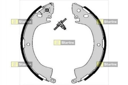 <strong>Гальмівні колодки барабанні STARLINE BC 05240 (фото 1)</strong>
