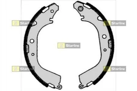 <strong>Тормозные колодки барабанные STARLINE BC 05280 (фото 1)</strong>