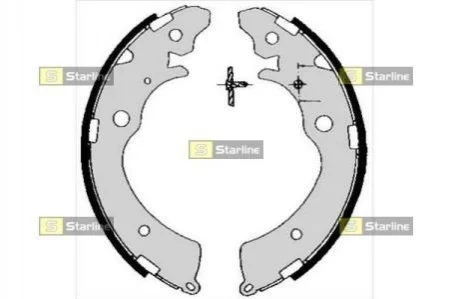 <strong>Гальмівні колодки барабанні STARLINE BC 05690 (фото 1)</strong>