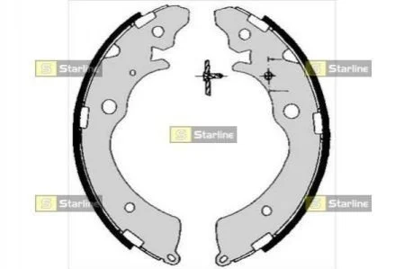 Гальмівні колодки барабанні для Suzuki, Honda STARLINE BC 05690 фото товару