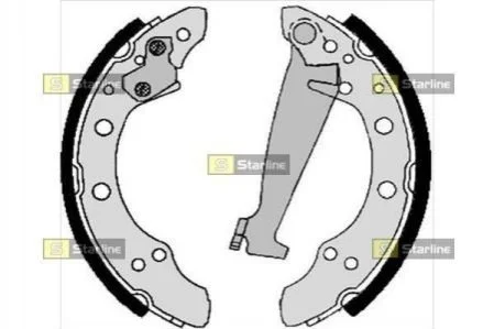Тормозные колодки барабанные для STARLINE BC 05730 фото товара