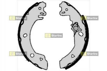 <strong>Гальмівні колодки барабанні STARLINE BC 05770 (фото 1)</strong>