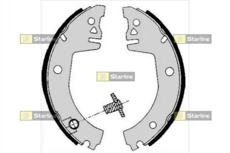 <strong>Тормозные колодки барабанные STARLINE BC 05780 (фото 1)</strong>