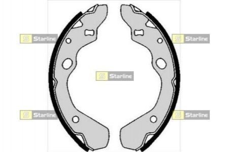 Тормозные колодки барабанные STARLINE BC 05800 фото товара