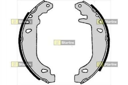 Гальмівні колодки барабанні для Peugeot, Citroen STARLINE BC 06020 фото товару