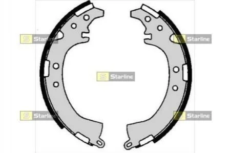 <strong>Гальмівні колодки барабанні STARLINE BC 06680 (фото 1)</strong>