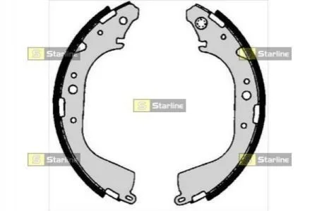 <strong>Гальмівні колодки барабанні STARLINE BC 06710 (фото 1)</strong>