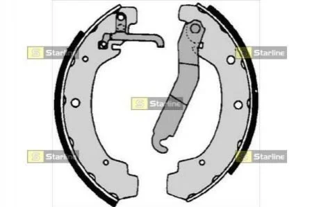 <strong>Тормозные колодки барабанные STARLINE BC 06740 (фото 1)</strong>