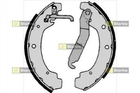 Тормозные колодки барабанные для Volkswagen STARLINE BC 06740 фото товара