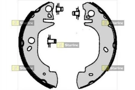 <strong>Гальмівні колодки барабанні STARLINE BC 06760 (фото 1)</strong>