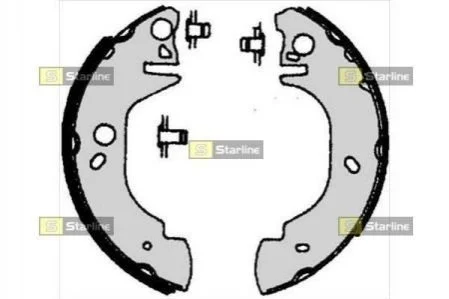 Гальмівні колодки барабанні для Ford STARLINE BC 06760 фото товару