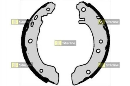 <strong>Гальмівні колодки барабанні STARLINE BC 06780 (фото 1)</strong>