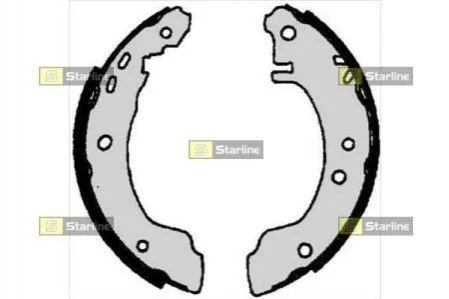 Гальмівні колодки барабанні для Nissan STARLINE BC 06780 фото товару