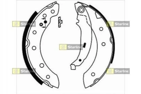 Гальмівні колодки барабанні для STARLINE BC 07130 фото товару