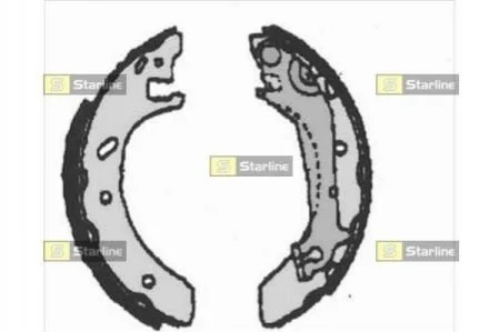 Гальмівні колодки барабанні для Ford STARLINE BC 07140 фото товару