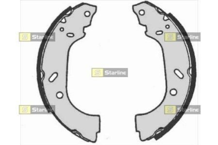 Тормозные колодки барабанные STARLINE BC 07150