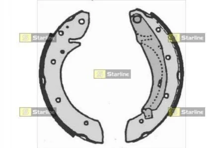 <strong>Гальмівні колодки барабанні STARLINE BC 07165 (фото 1)</strong>