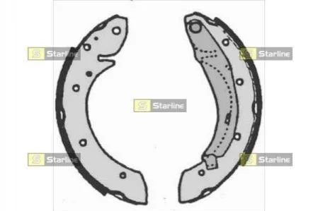 Гальмівні колодки барабанні для Renault, Citroen STARLINE BC 07165 фото товару