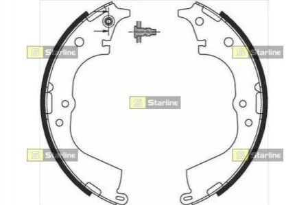 Гальмівні колодки барабанні для Toyota STARLINE BC 07225 фото товару