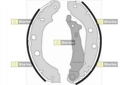 Тормозные колодки барабанные для Nissan, Renault STARLINE BC 07340 фото товара