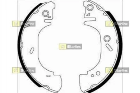 Гальмівні колодки барабанні для Ford STARLINE BC 07410 фото товару