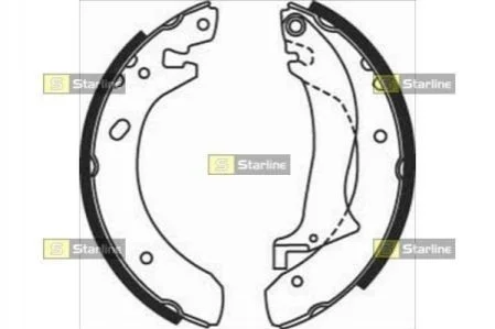 Гальмівні колодки барабанні для Land Rover STARLINE BC 07510 фото товару