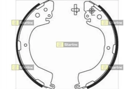 Тормозные колодки барабанные для Mitsubishi STARLINE BC 07620 фото товара